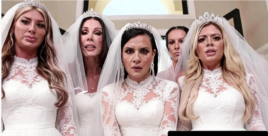 Big Titty MILF Brides Discipline Big Dick Wedding Planner With INSANE REVERSE GANGBANG!